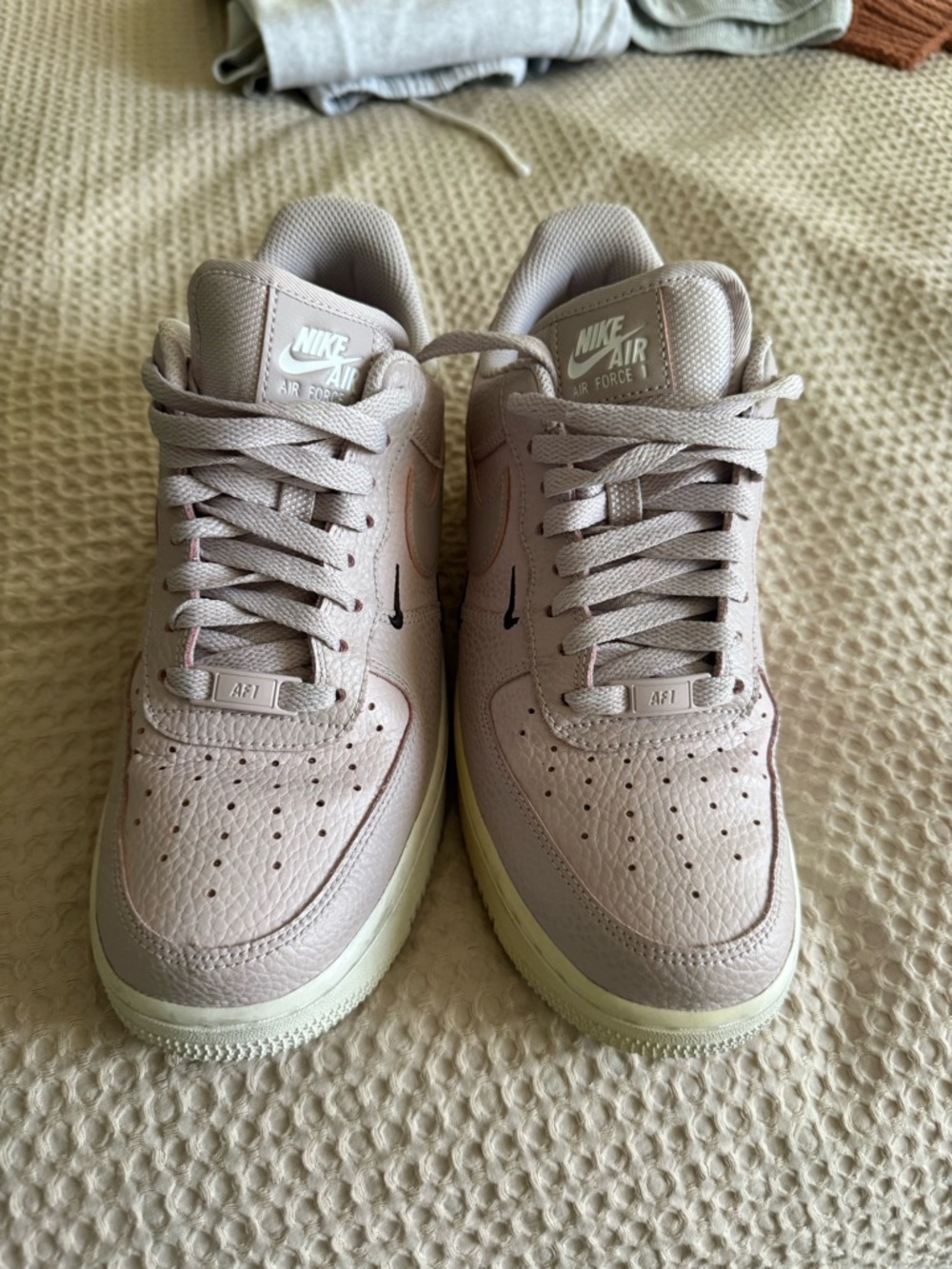 Nike Air Force 1 Women’s Sneakers in Light Pink and Cream
